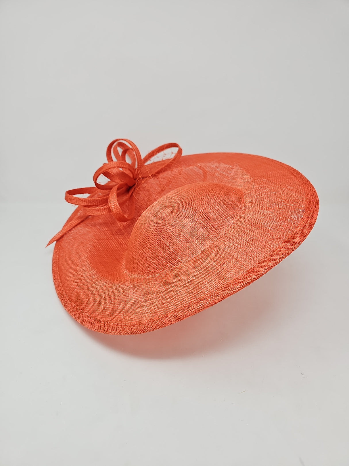 Orange Large Disc Hairband Fascinator