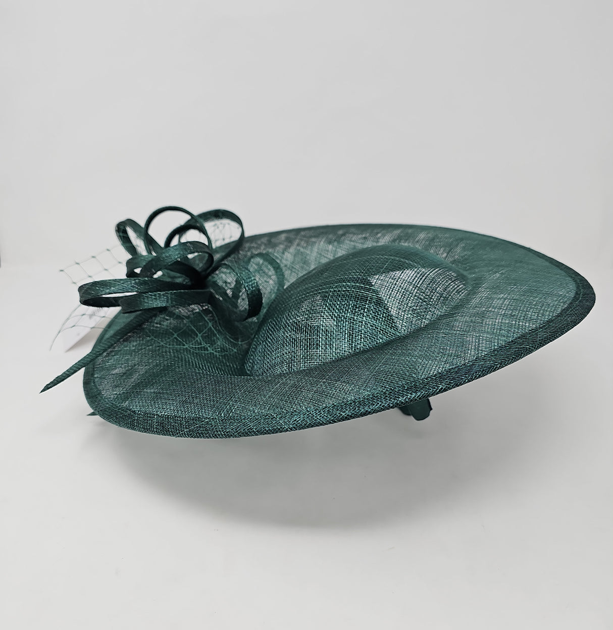 Pine Green Large Disc Hairband Fascinator