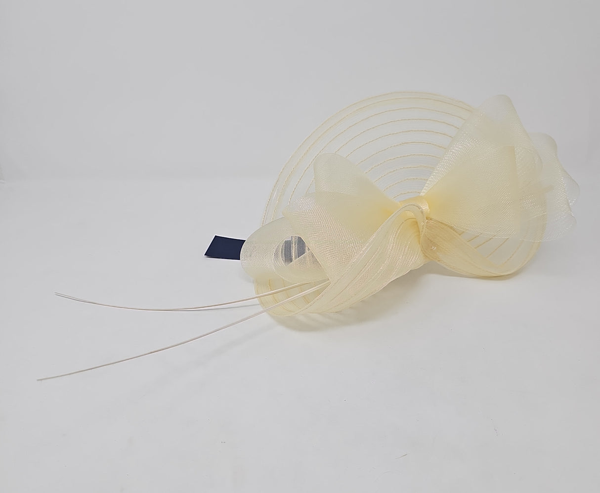 Ivory Crin Layered Looped Fascinator