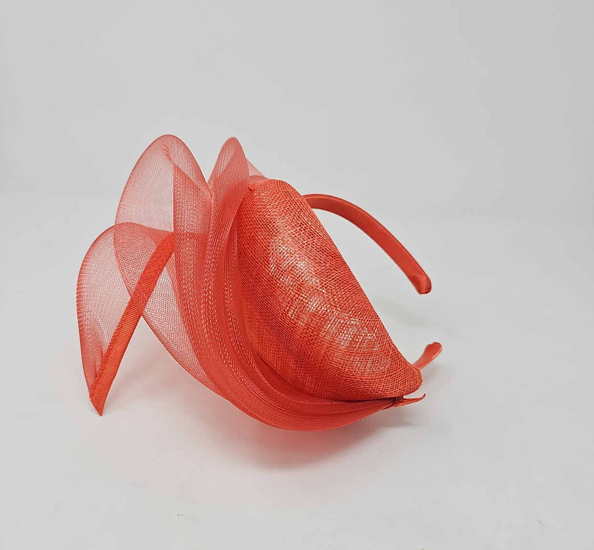 Orange Net Hairband Fascinator