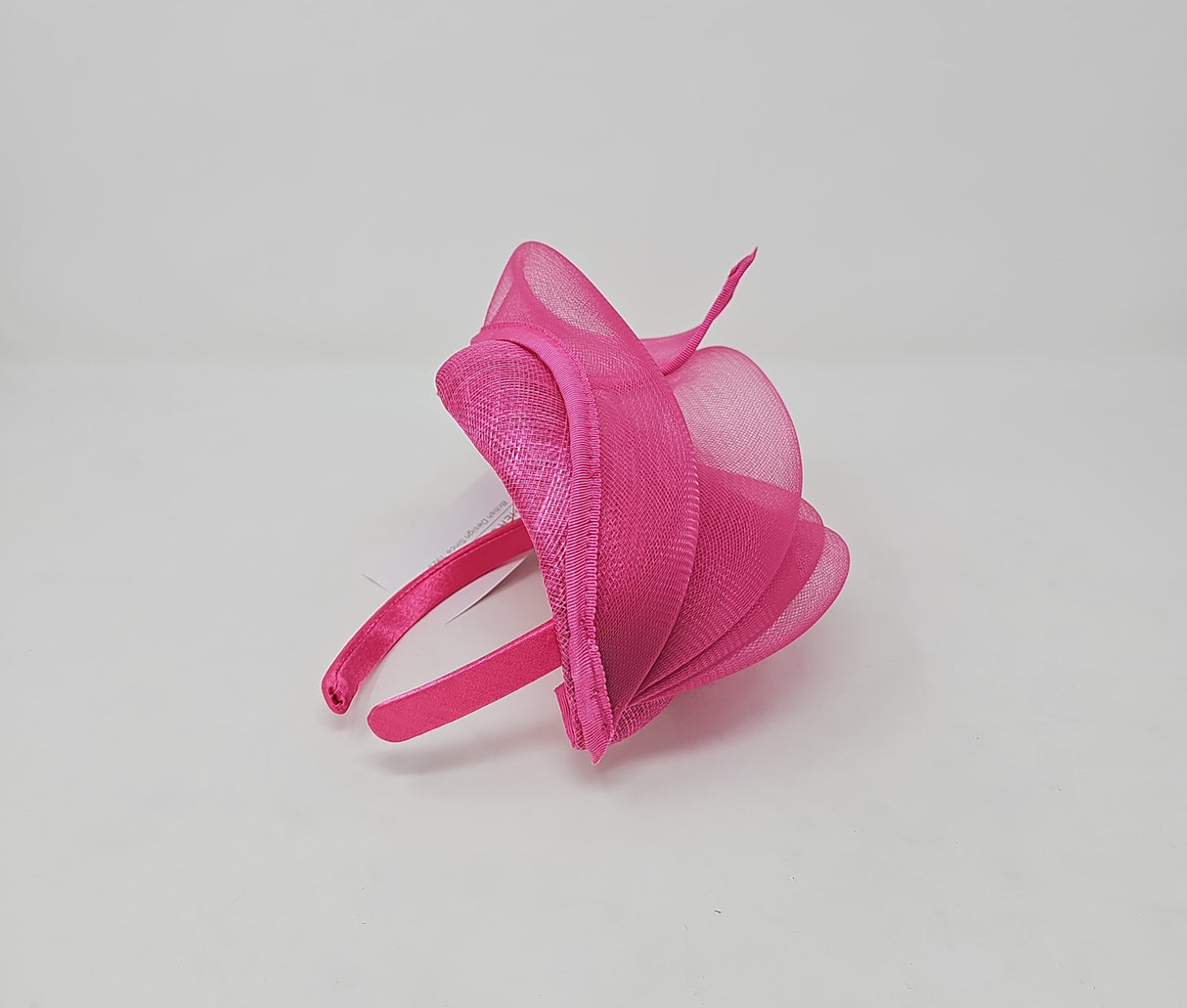 Lipstick Pink Net Hairband Fascinator