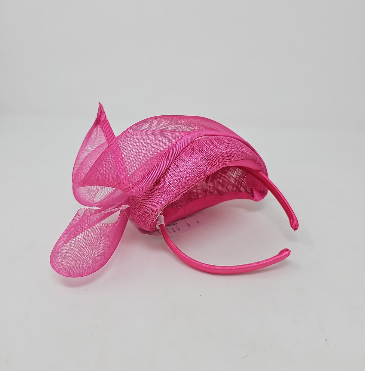 Lipstick Pink Net Hairband Fascinator