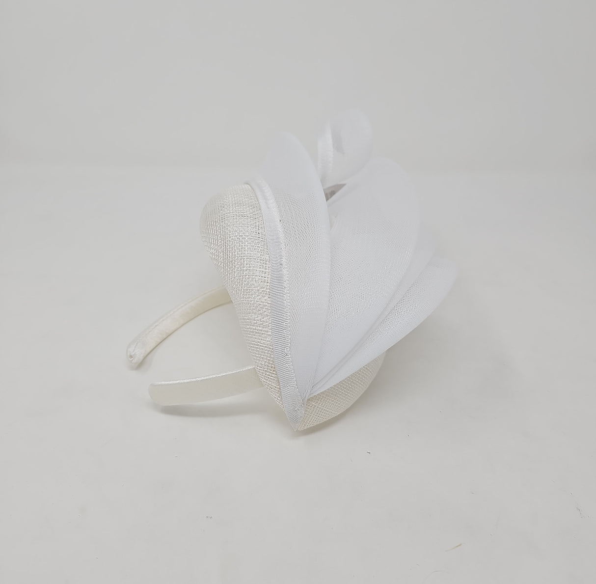 White Net Hairband Fascinator