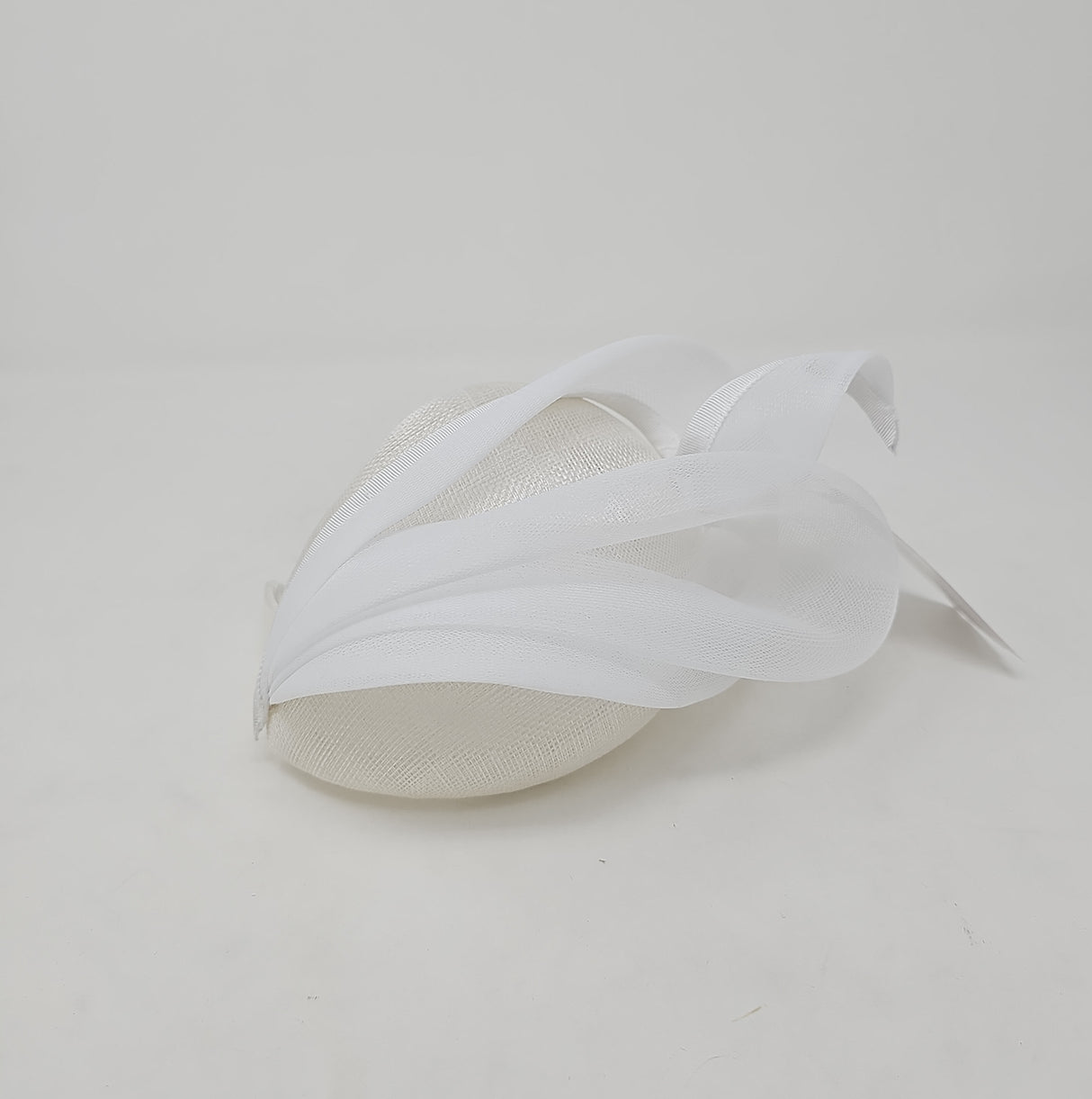 White Net Hairband Fascinator