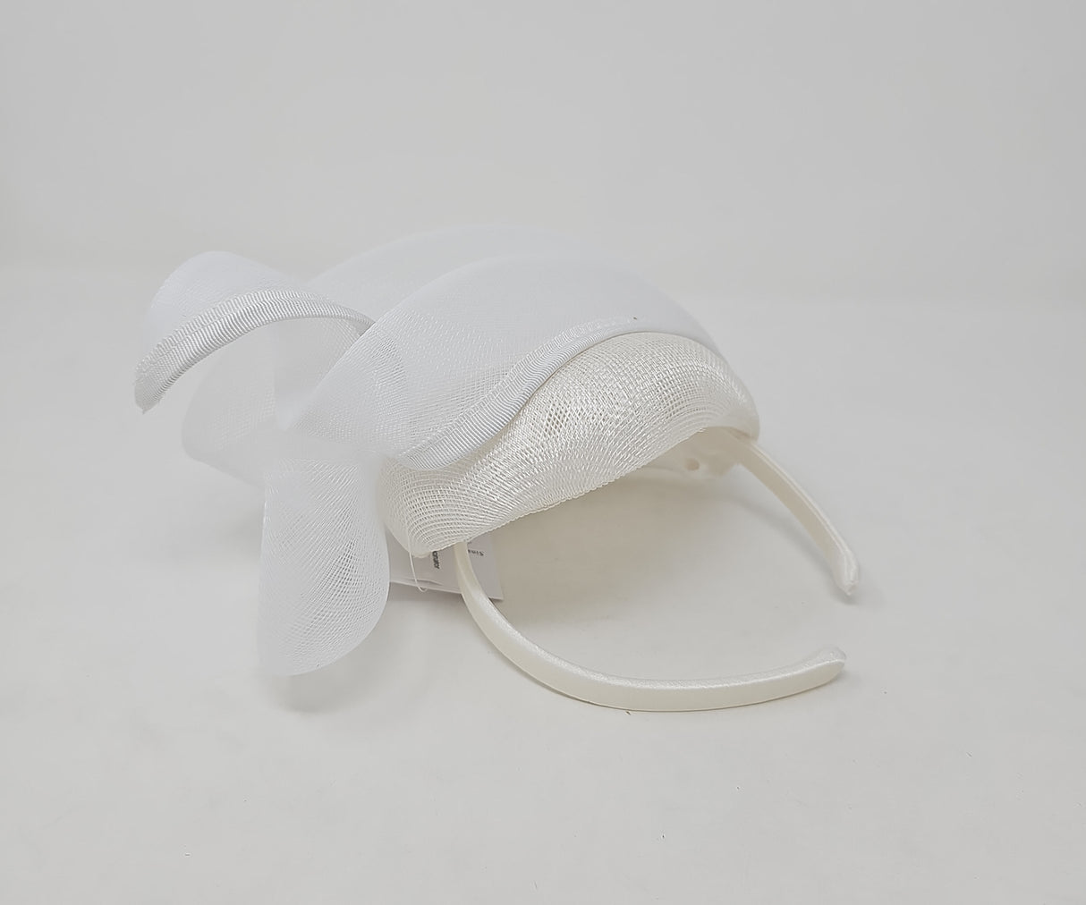 White Net Hairband Fascinator