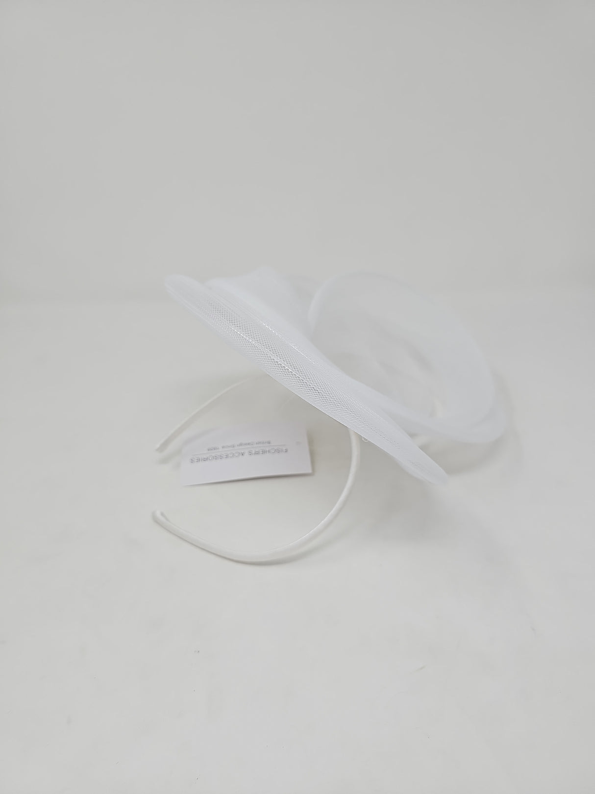 Perched White Layered Hairband Fascinator