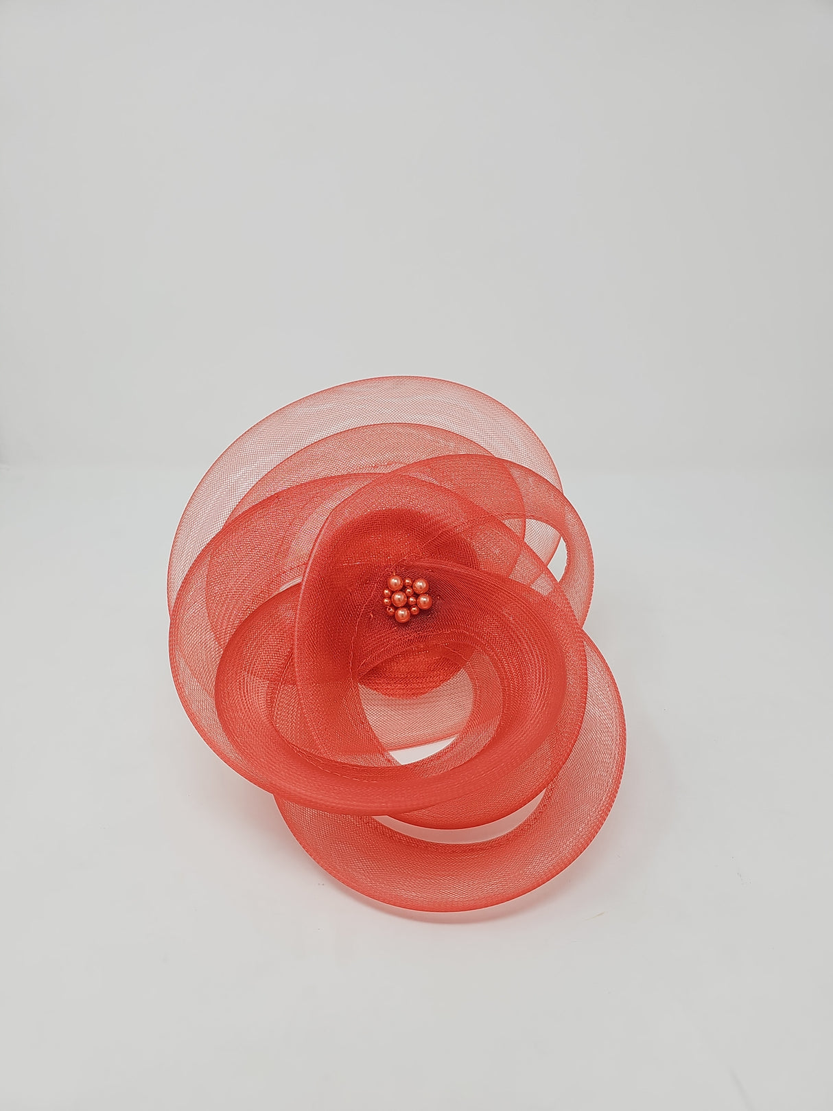 Perched Orange Fascinator