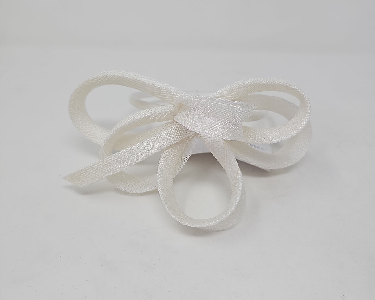 White Loop Hairband Fascinator