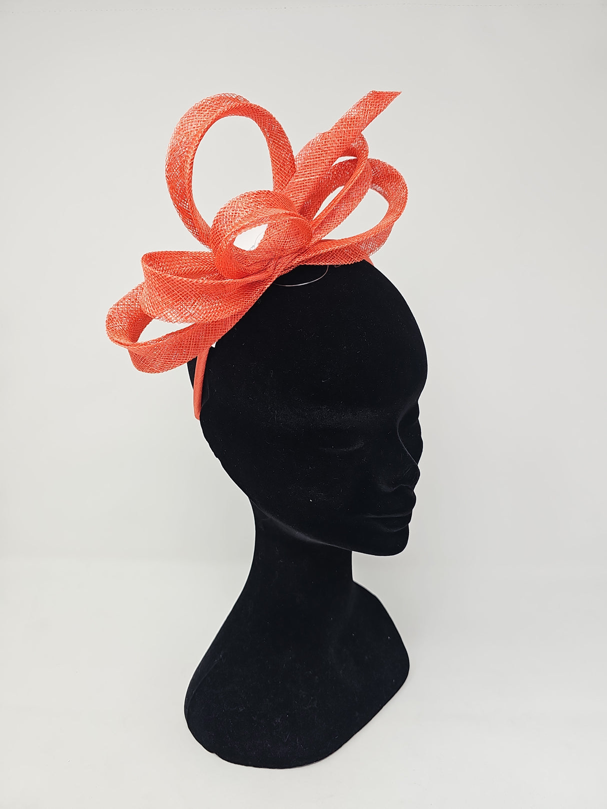 Orange Loop Hairband Fascinator
