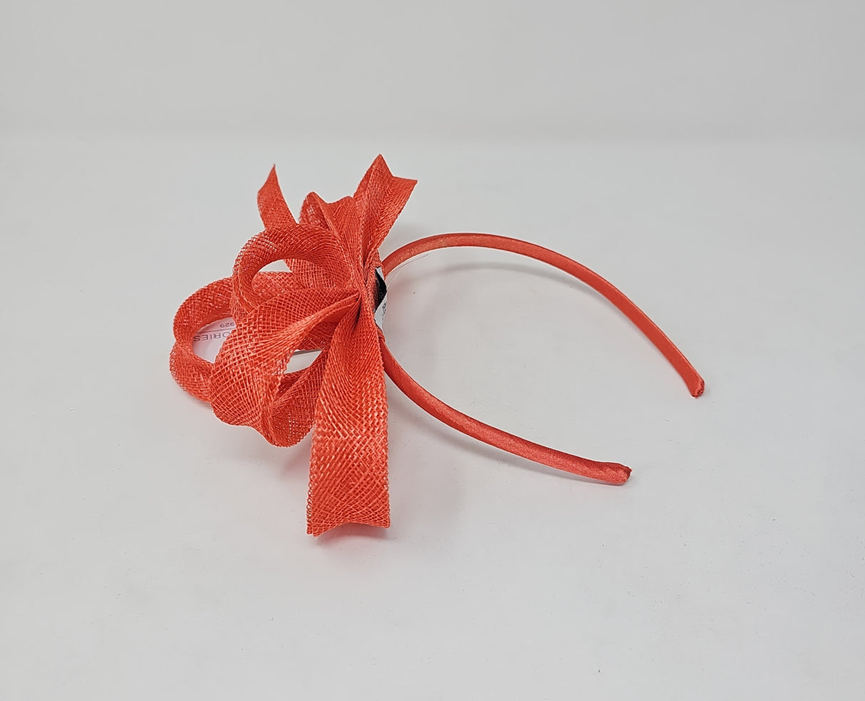 Orange Loop Hairband Fascinator