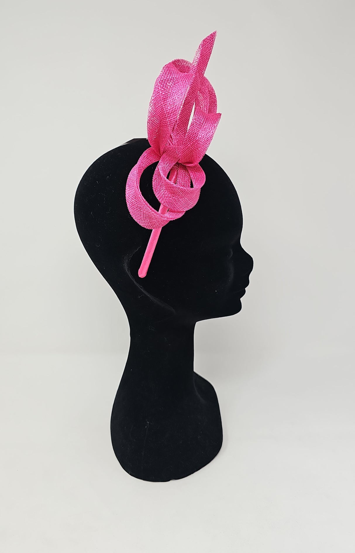 Lipstick Pink Loop Hairband Fascinator
