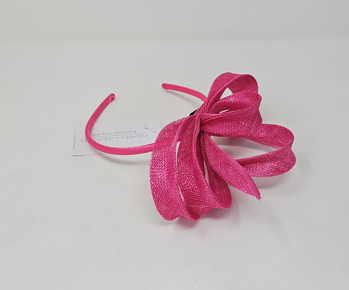 Lipstick Pink Loop Hairband Fascinator