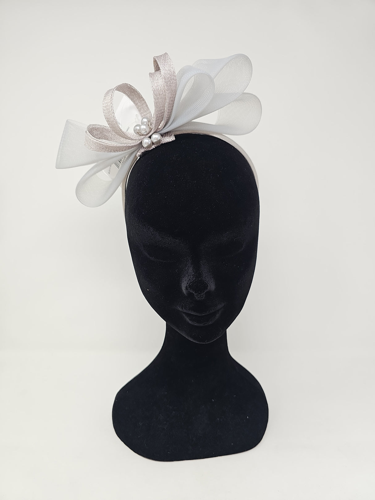Pearl Bow Loop Hairband Fascinator