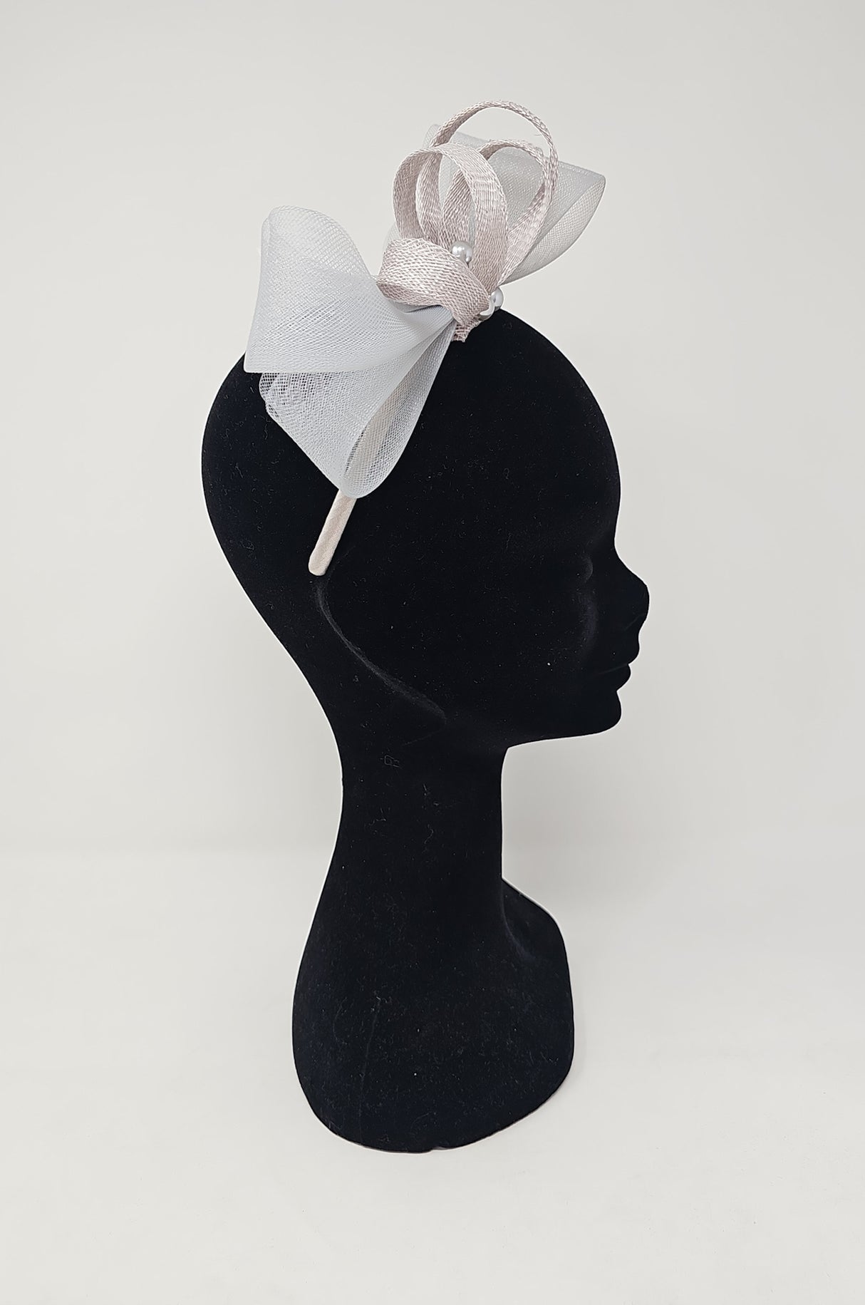 Pearl Bow Loop Hairband Fascinator