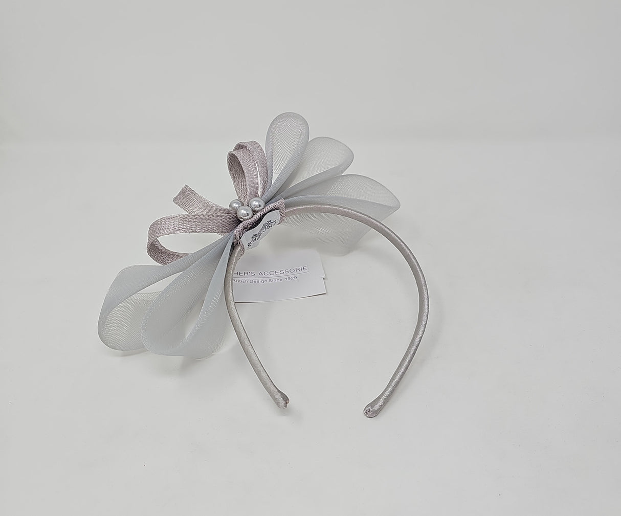 Pearl Bow Loop Hairband Fascinator