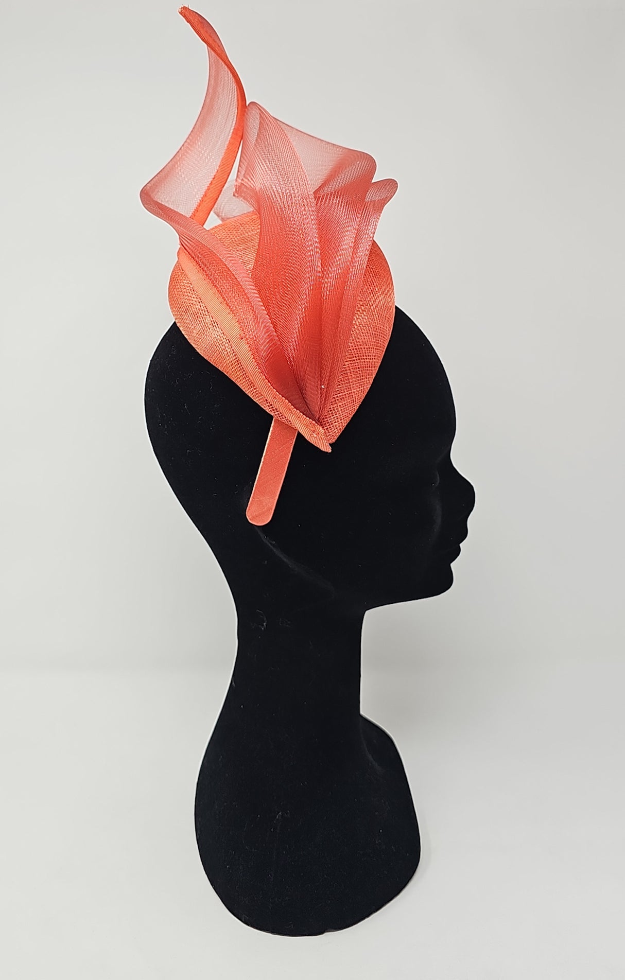 Orange Net Hairband Fascinator