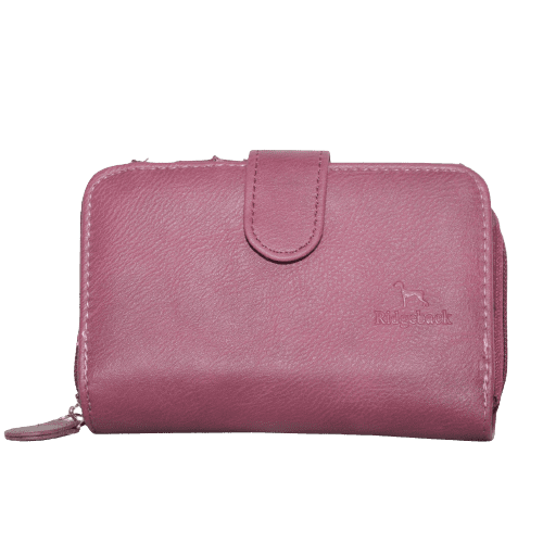 Ridgeback Purse with Button Fastening Wine Red