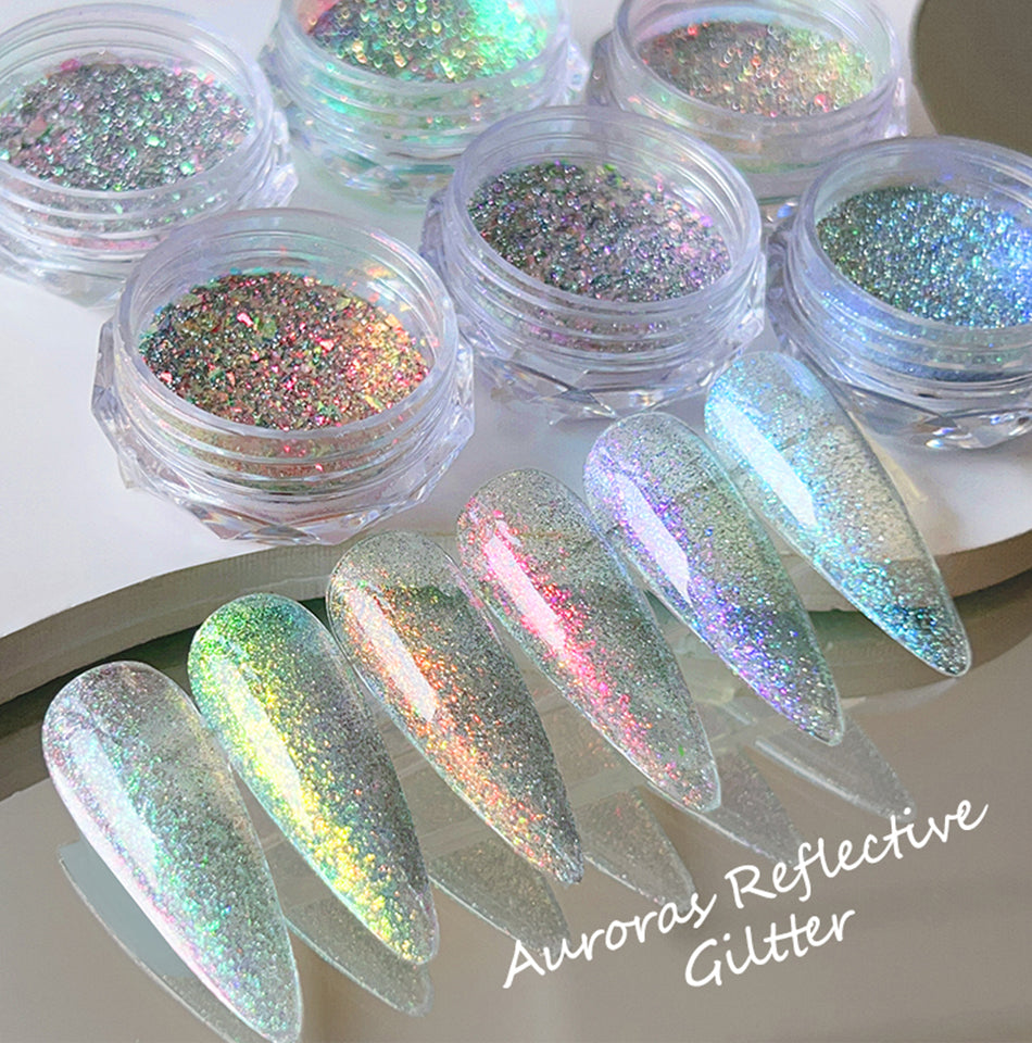 Dream Goddess Nails Aurora Reflective Glitter Pots
