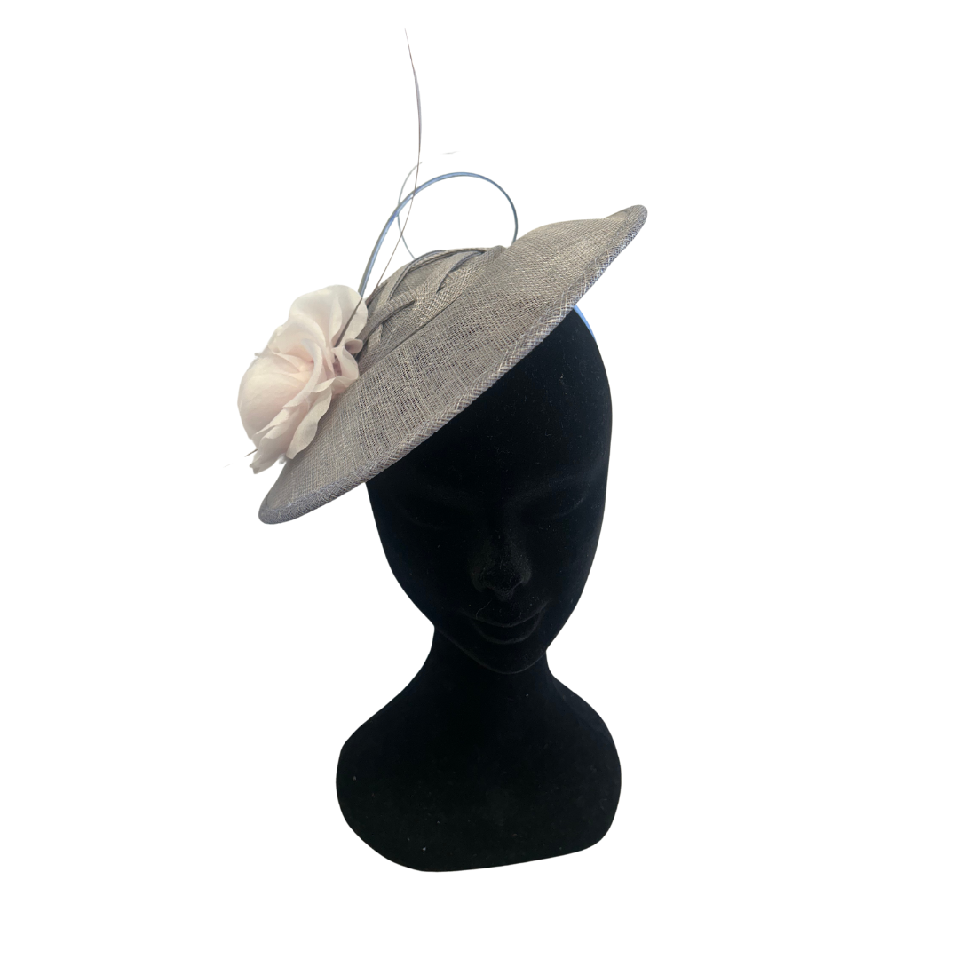 Lavender Woven Flower Disc Fascinator
