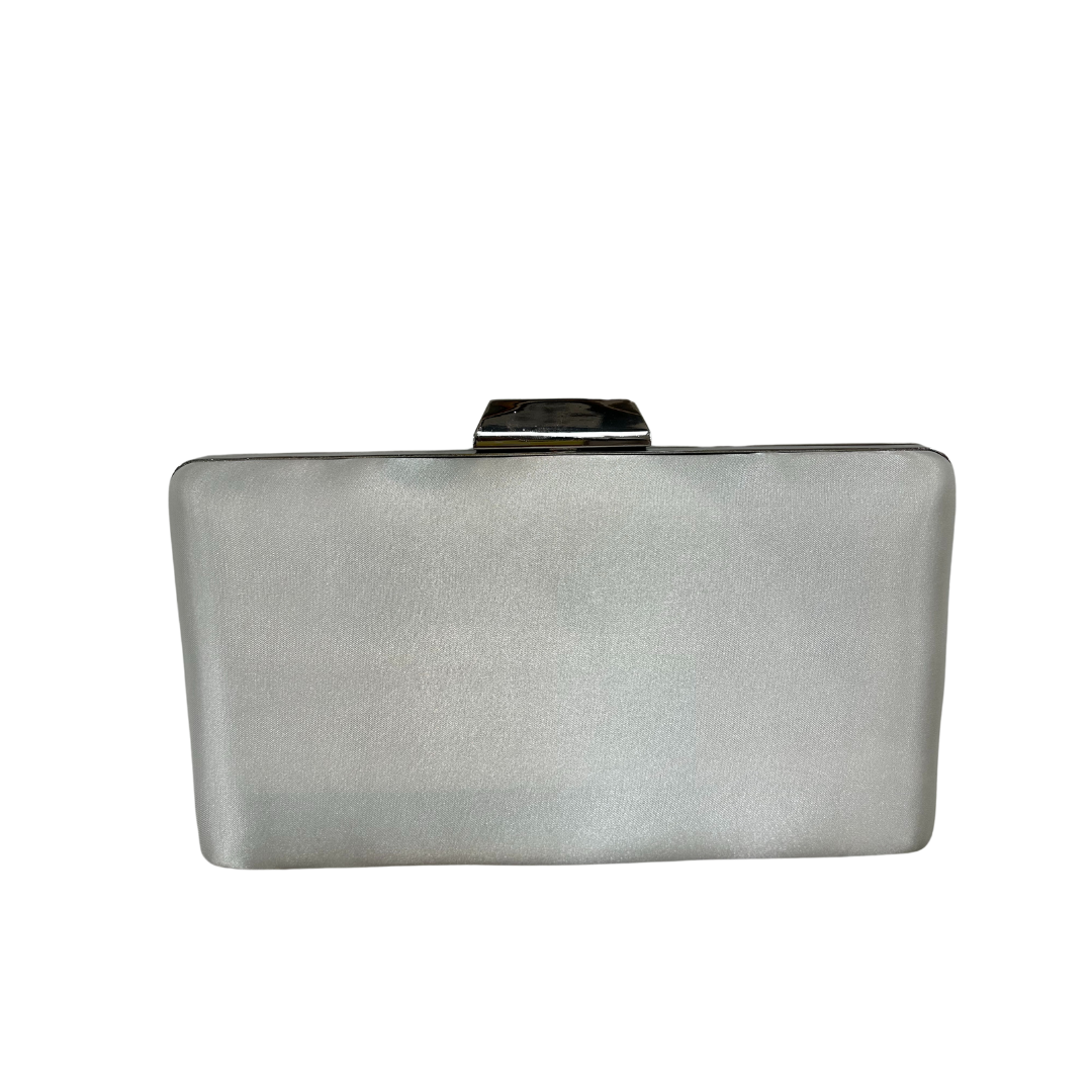 Ivory Satin Clutch Bag