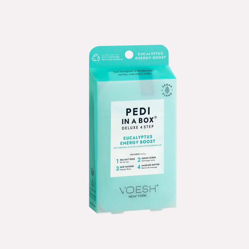 Voesh 4 Step Deluxe Pedi In A Box Eucalyptus Energy Boost
