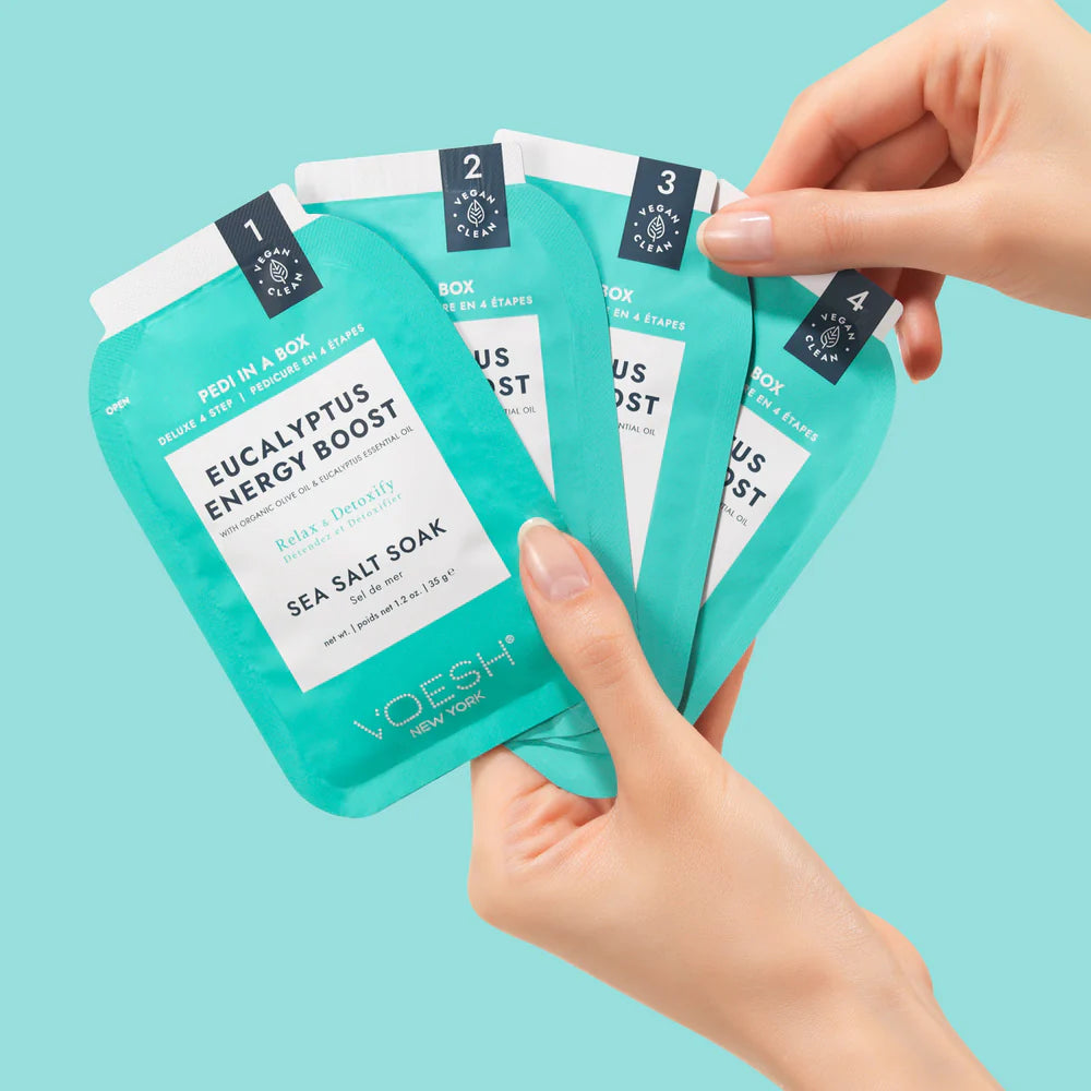 Voesh 4 Step Deluxe Pedi In A Box Eucalyptus Energy Boost