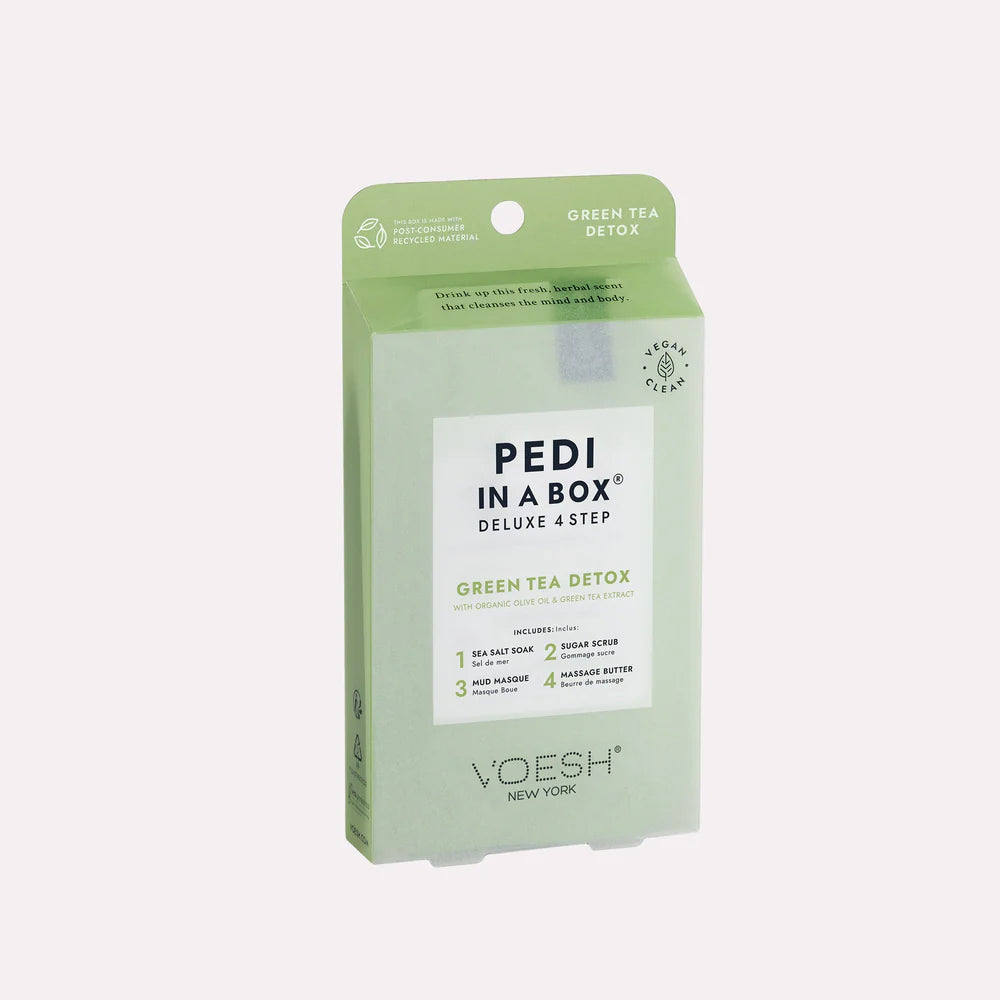 Voesh 4 Step Deluxe Pedi In A Box Green Tea Detox