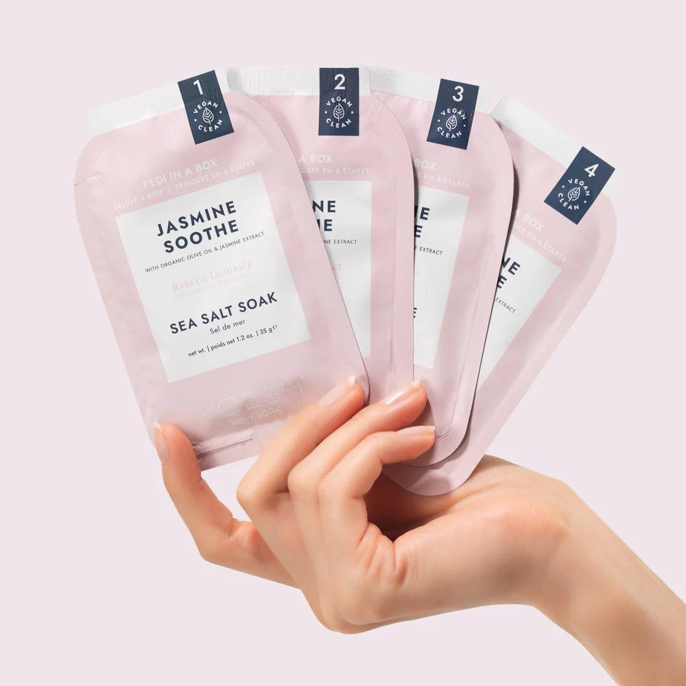 Voesh 4 Step Deluxe Pedi In A Box Jasmine Soothe
