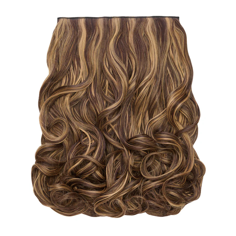 Stranded 20" Heat Resistant Curly Clip In Hair Extensions