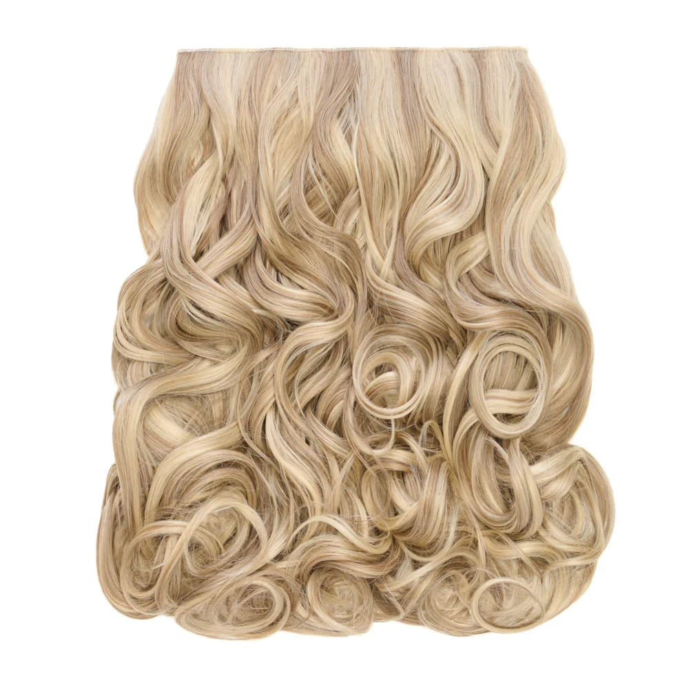 Stranded 20" Heat Resistant Curly Clip In Hair Extensions