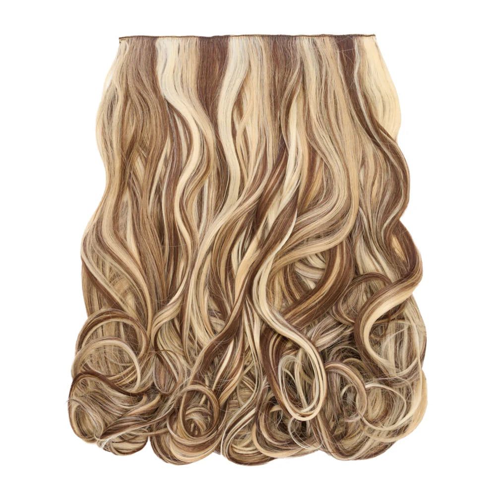 Stranded 20" Heat Resistant Curly Clip In Hair Extensions
