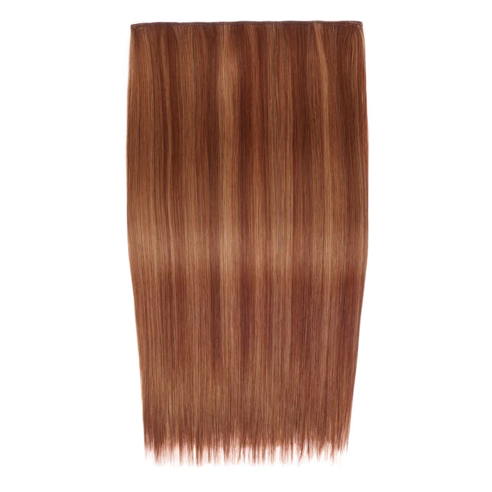 Stranded 18"/20" Heat Resistant Straight Clip In Hair Extension