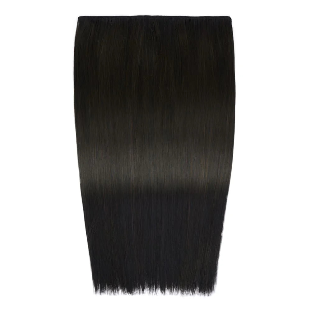 Stranded 18"/20" Heat Resistant Straight Clip In Hair Extension