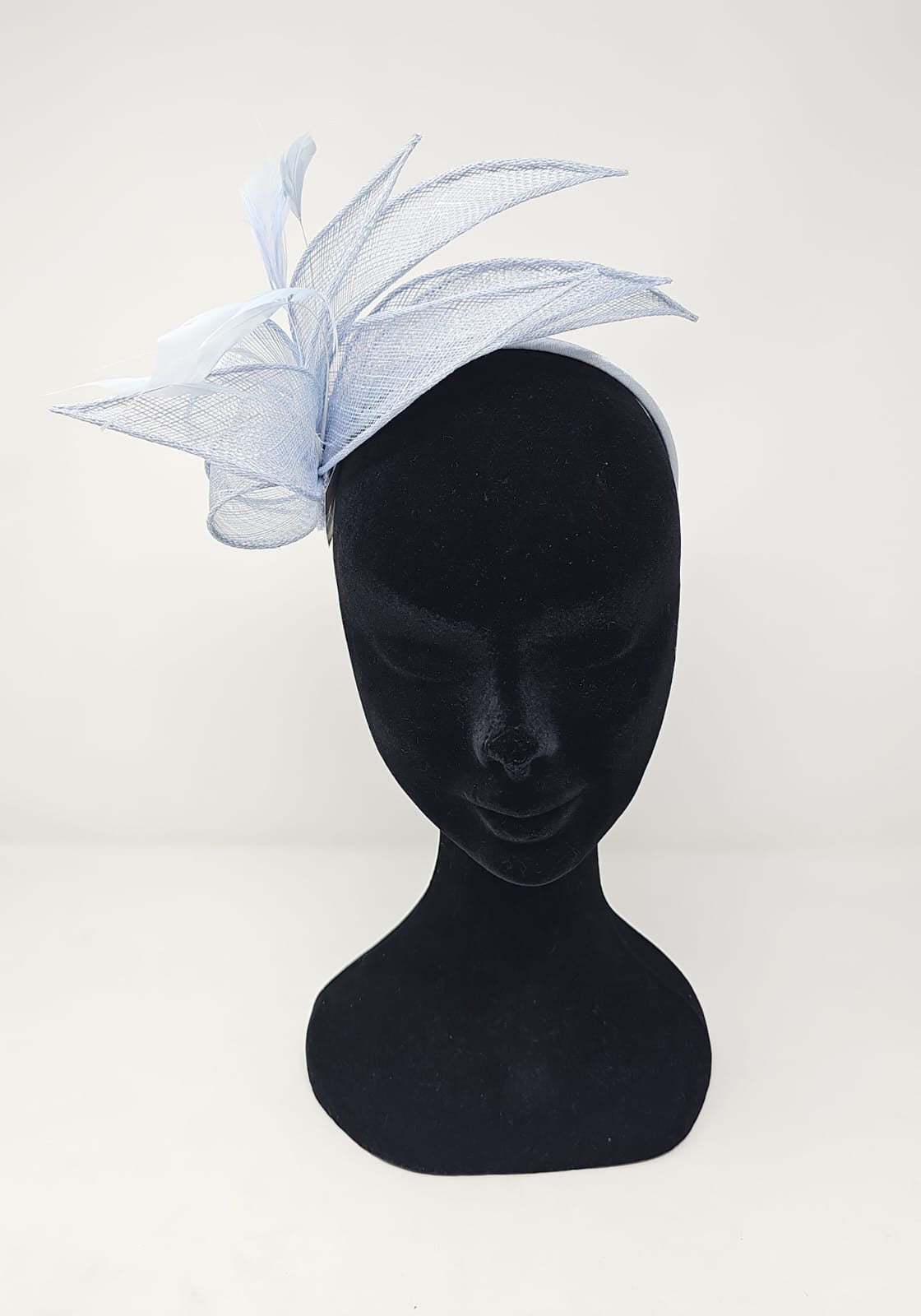Bluebell Sinamay Loop & Feather Hairband Fascinator