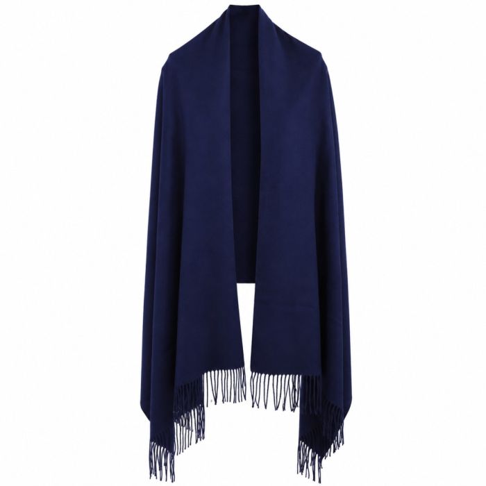 French Navy Pashmina Scarf