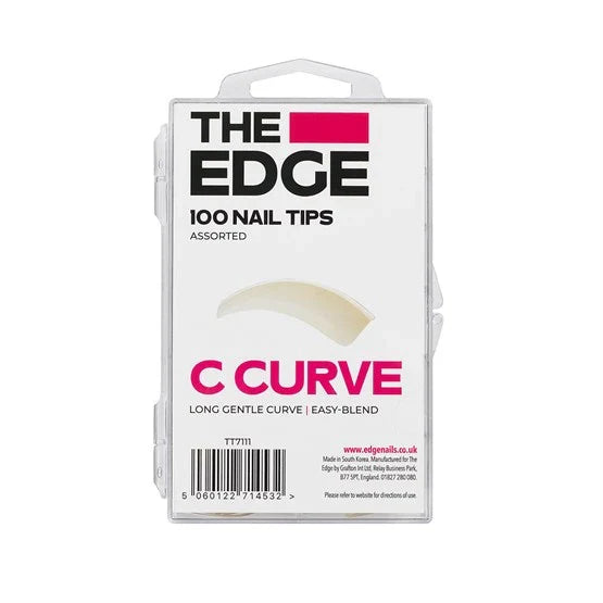 The Edge Nails C Curve Nail Tips 100 Pack