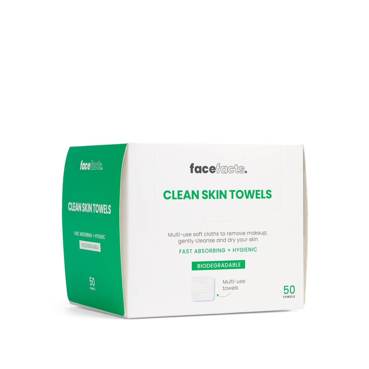 Face Facts Clean Skin Towels 50 Pk