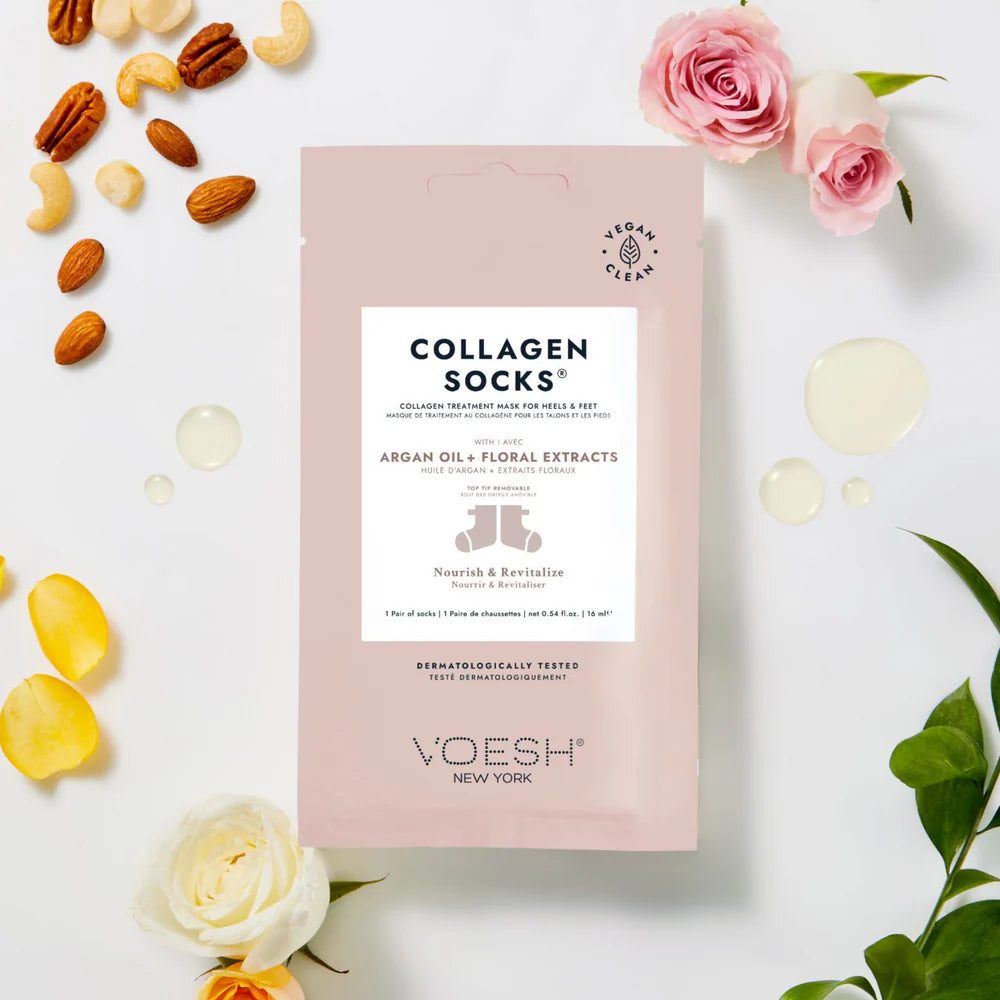 Voesh Collagen Socks With Argan Oil + Floral Extracts 1 Pair