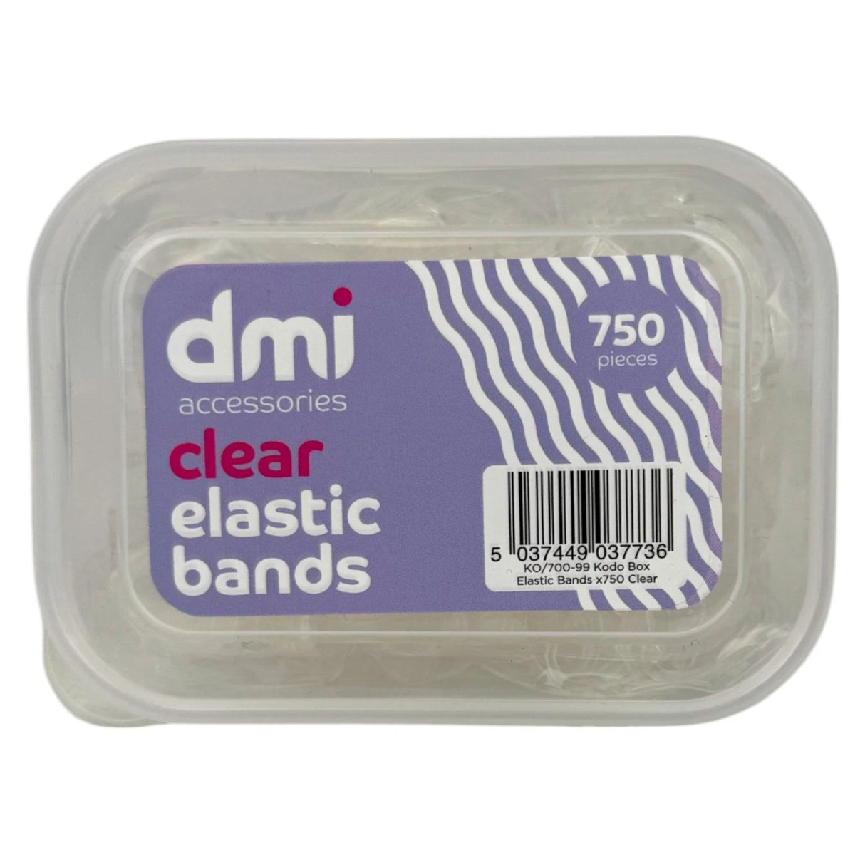 dmi Accessories Clear Elastic Bands 750pk