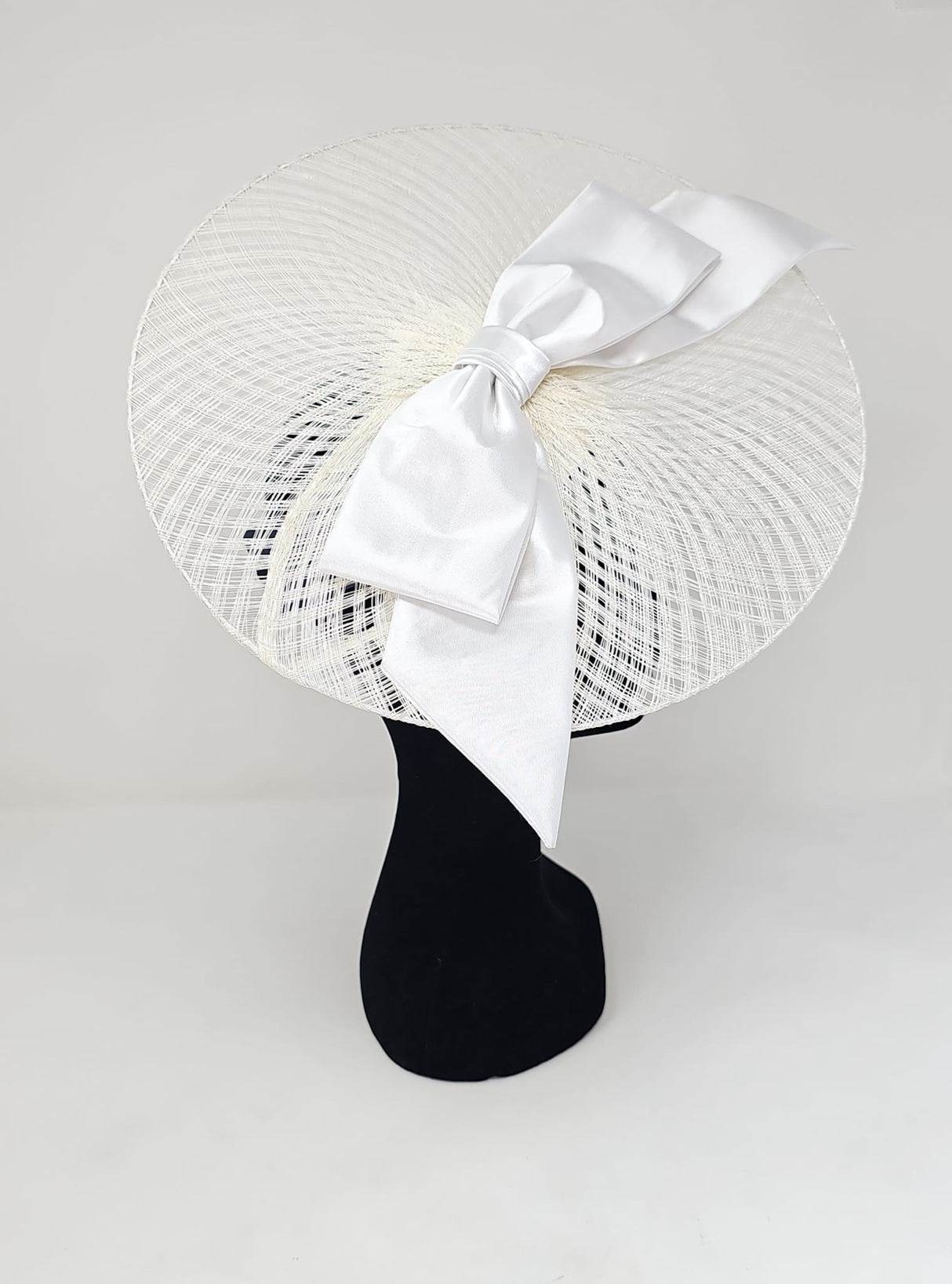 Ivory Bow Weave Disc Hairband Fascinator