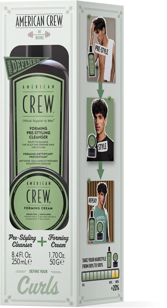 American Crew Regimen Forming Shampoo & Styling Cream Set