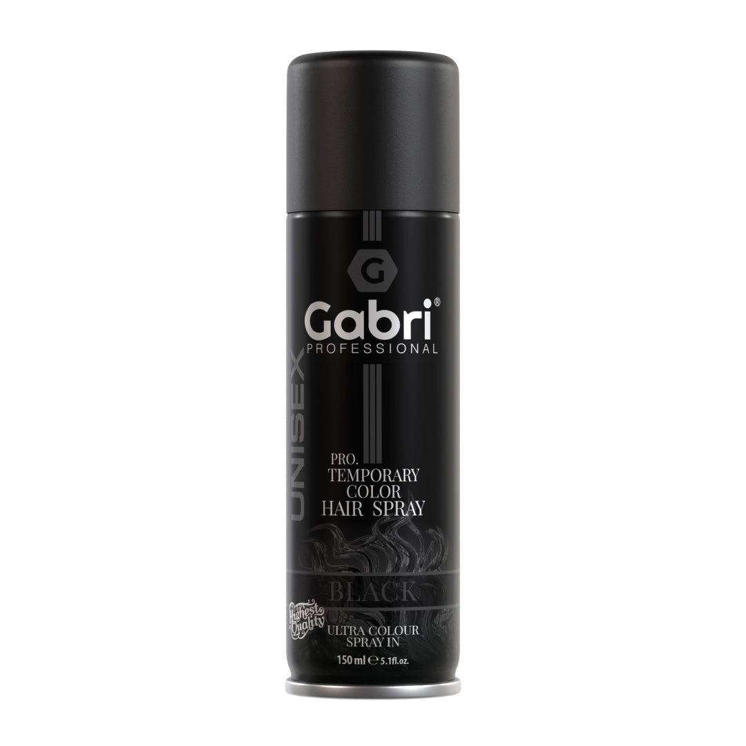 Gabri Professional Temporary Hair Colour Spray Black 150ml