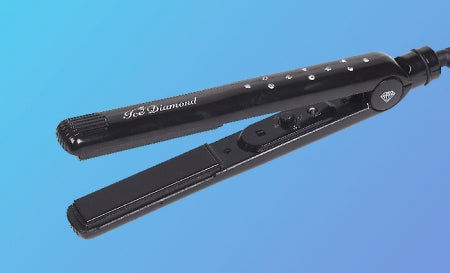 Ice Diamond Professional Hair Straightener Styler Black