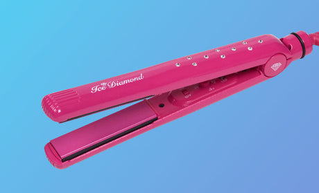 Ice Diamond Professional Hair Straightener Styler Pink
