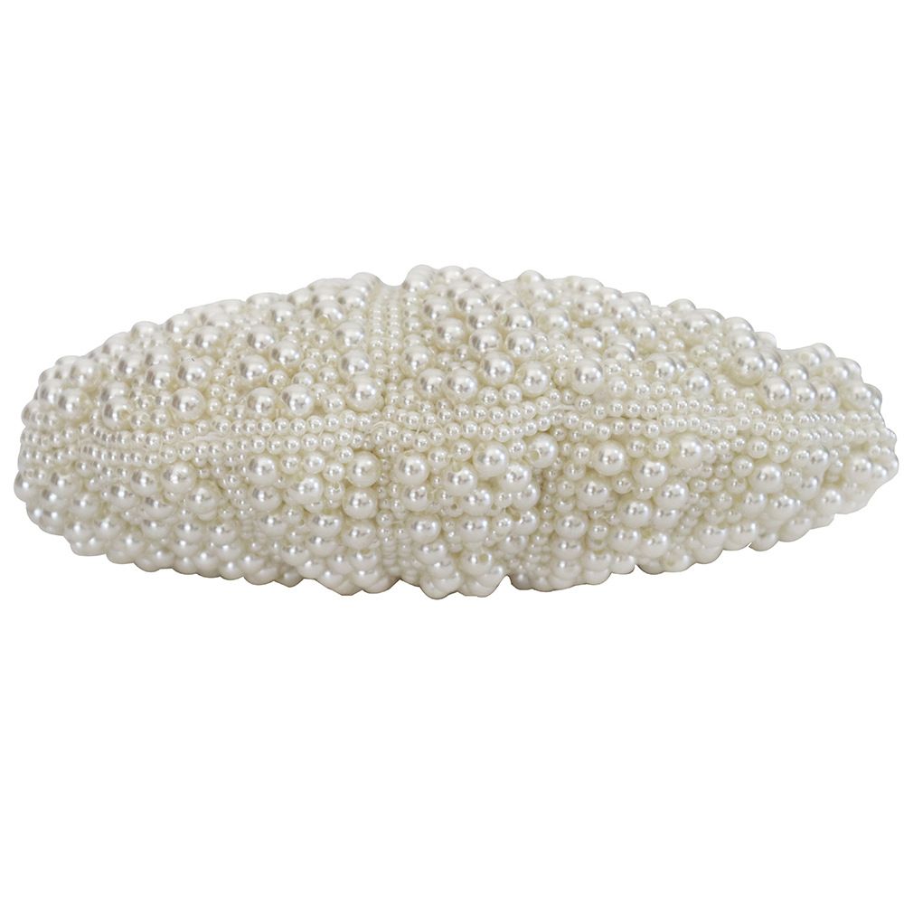 Pearl Seashell Jewelled Clutch Bag