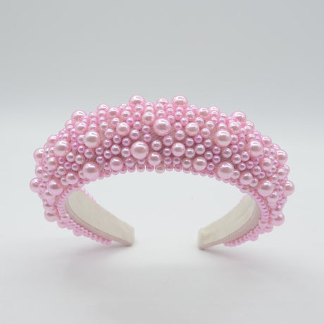 Baby Pink Chunky Pearl Hairband