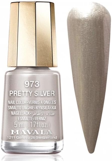 Mavala 973 Pretty Silver Nail Polish**