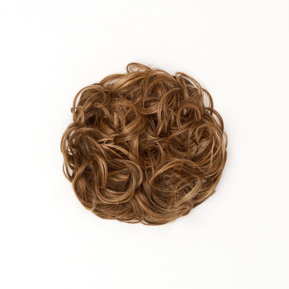 Stranded Heat Resistant Curly Messy Bun Scrunchie