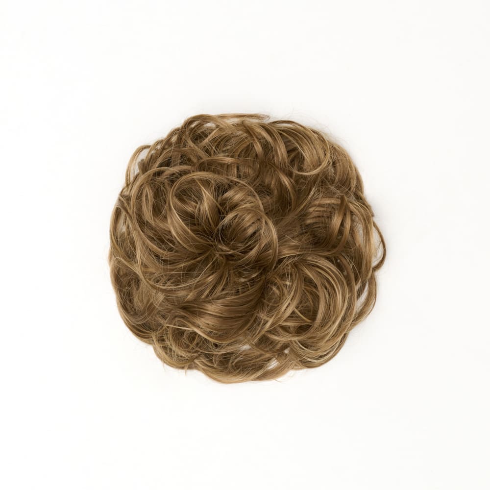 Stranded Heat Resistant Curly Messy Bun Scrunchie