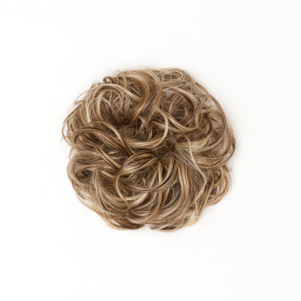 Stranded Heat Resistant Curly Messy Bun Scrunchie